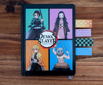 Demon Slayer Character Portrait 5 Sticky Memo Tabs Set | Book Page Markers, Work Memo Stationery Paper | Home School Supplies for Classroom, College, Business, Office | Anime Gifts and Collectibles