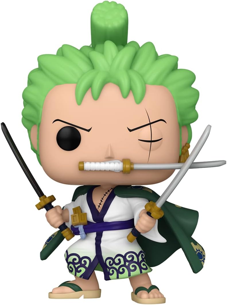 One Piece POP! Animation – Roronoa Zoro Vinyl Figura, Gyűjtői Modell, Hivatalos Anime Ajándék