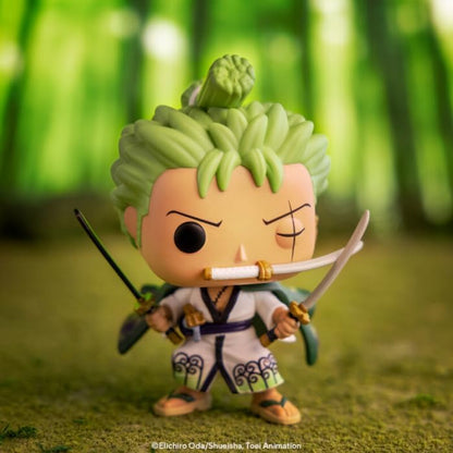 One Piece POP! Animation – Roronoa Zoro Vinyl Figura, Gyűjtői Modell, Hivatalos Anime Ajándék