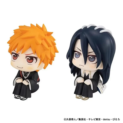 Megahouse BLEACH Kurosaki Ichigo és Kuchiki Byakuya Q verziós gyűjthető anime figurák – Limitált kiadás