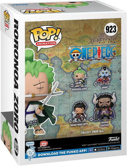 One Piece POP! Animation – Roronoa Zoro Vinyl Figura, Gyűjtői Modell, Hivatalos Anime Ajándék