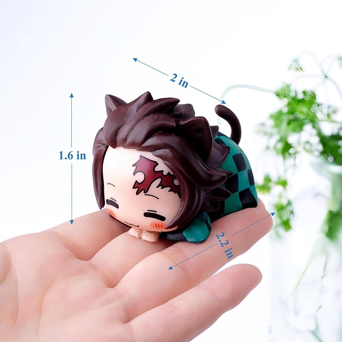 Demon Cosplay Slayer Figure Set Cute Anime Figure Desktop Decoration Ornament Kawaii Anime Figure Fan Birthday Gift Collection 1.6X2.2In (6PCS)