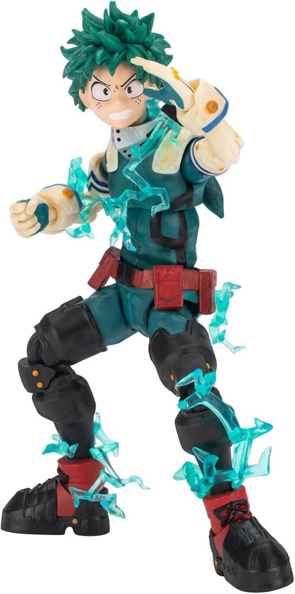 Izuku Midoriya - 6.5-Inch Scale Figure with Swappable Faceplates, Alternate Hands, and Energy Effects