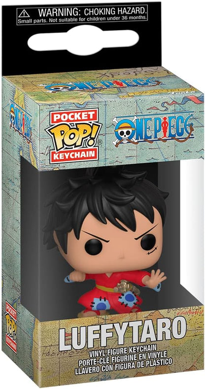 POP! Keychain: One Piece - Monkey D. Luffy in Kimono Novelty Keyring - Luffytaro - Collectable Mini Figure - Stocking Filler - Gift Idea - Official Merchandise - Anime Fans - Backpack Decor