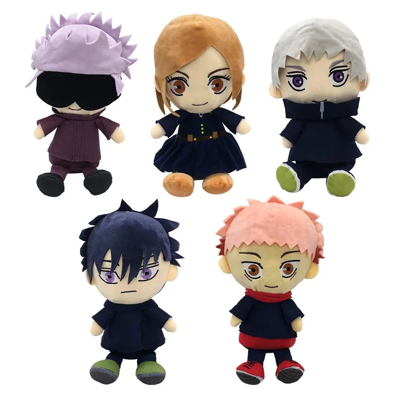 Jujutsu Kaisen Plush Satoru Gojo Fushiguro Megumi Itadori Yuji Inumaki Toge Anime Figure Stuffed Kawaii Doll Children'S Gift Toy