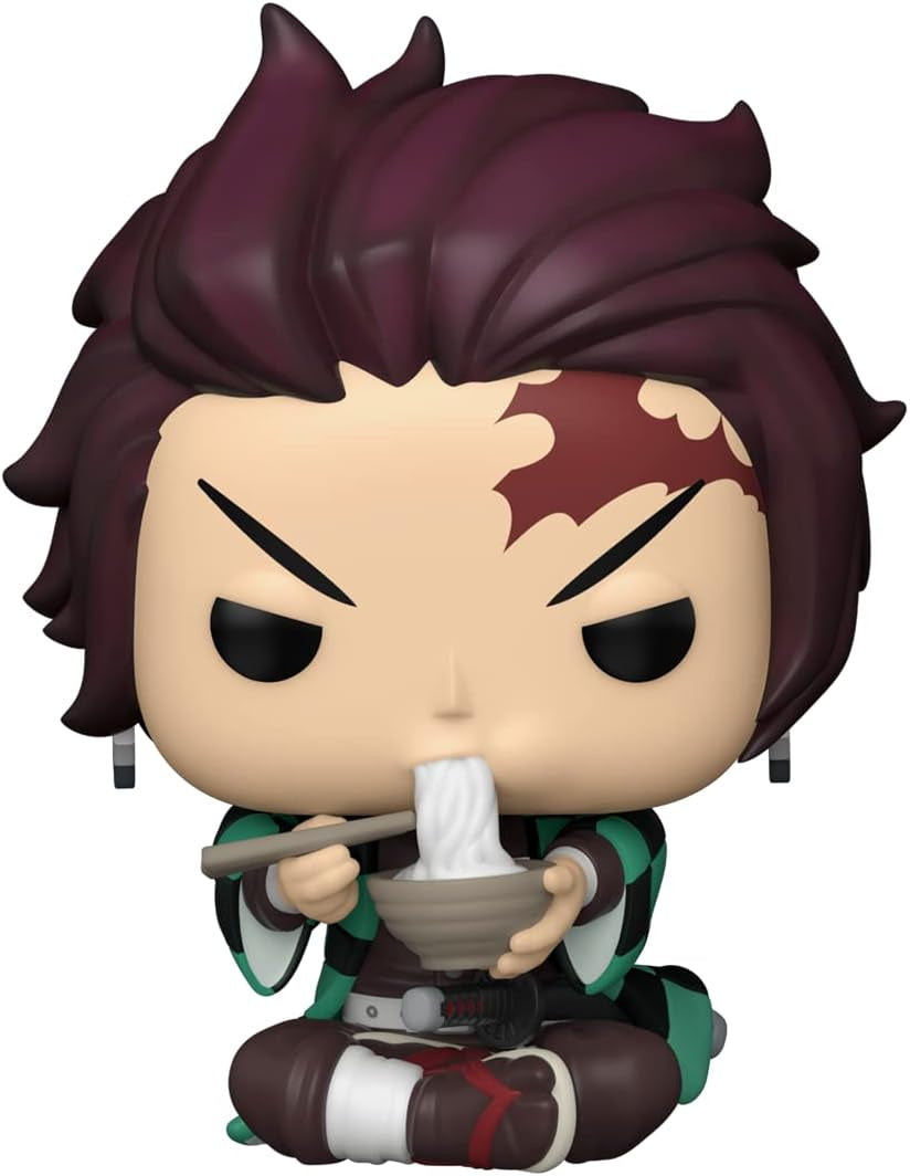 Funko POP! Demon Slayer – Tanjiro Tésztával Vinyl Figura, Gyűjtői Modell, Hivatalos Anime Ajándék