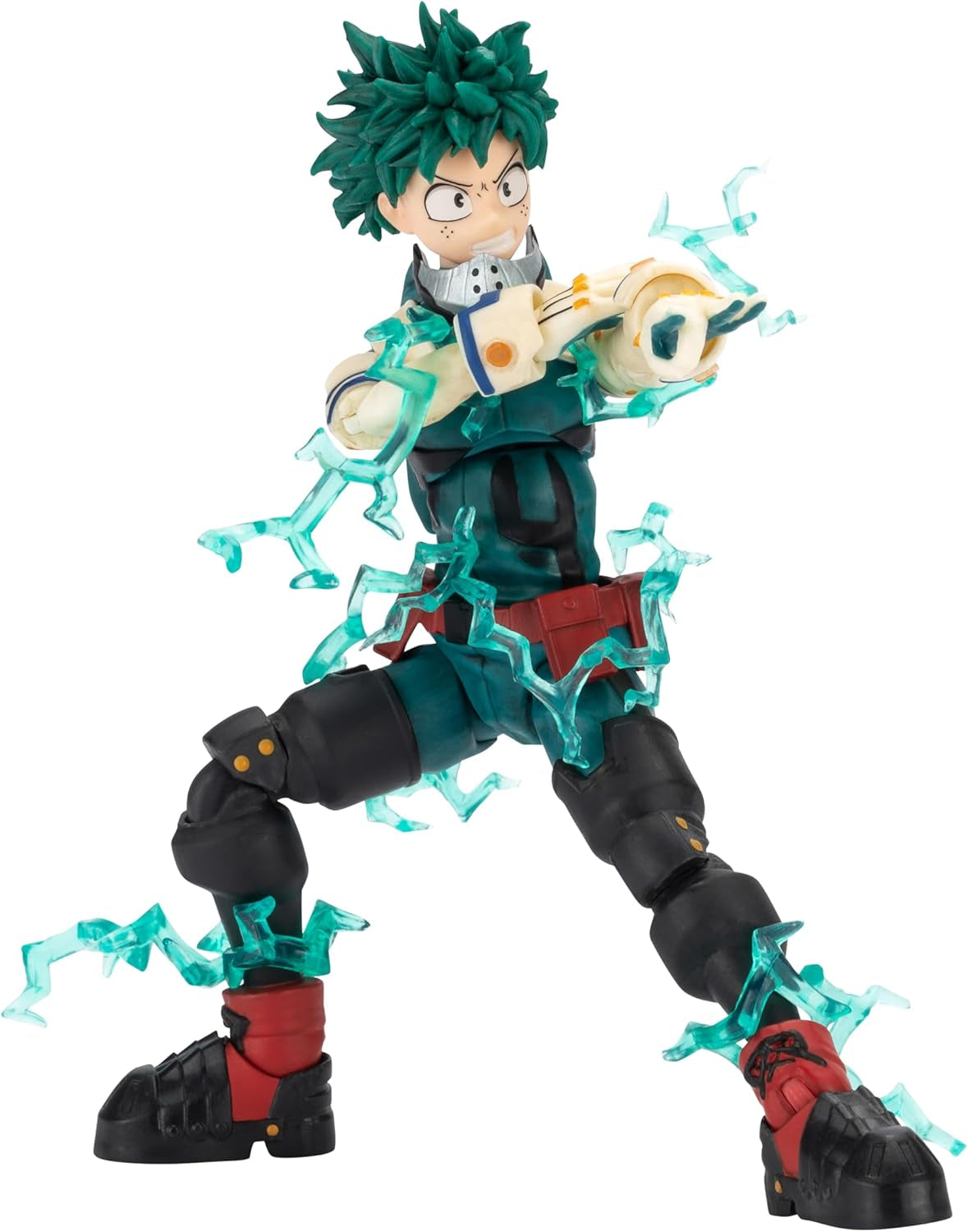 Izuku Midoriya - 6.5-Inch Scale Figure with Swappable Faceplates, Alternate Hands, and Energy Effects